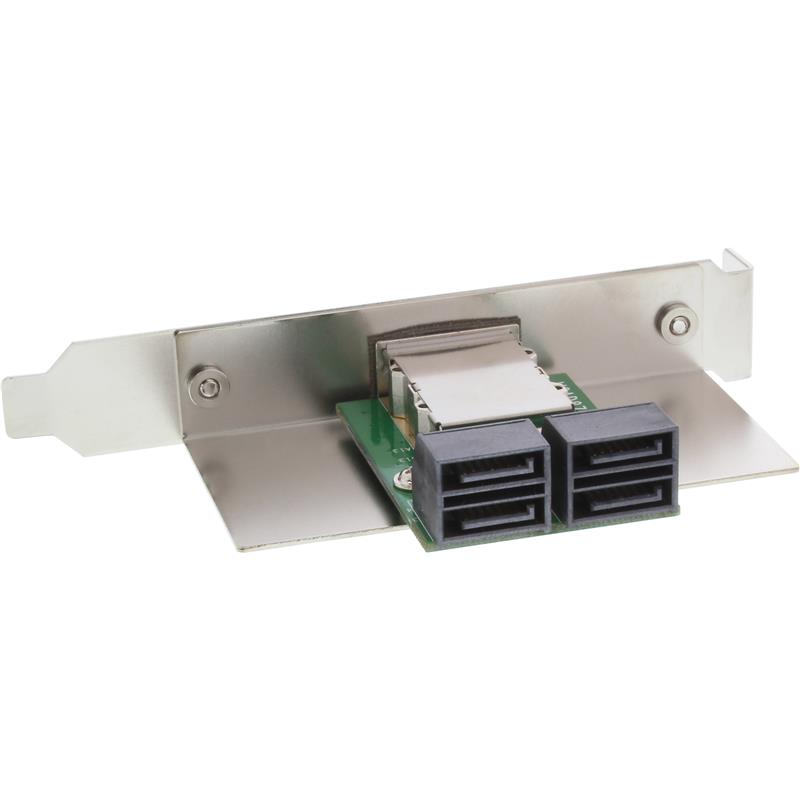 InLine SAS Bracket SFF-8088 to int 4x SATA PCI 50p Centronics