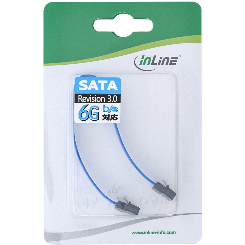 InLine SATA 6Gb s kabel kleine stekker 0 15m met vergrendeling