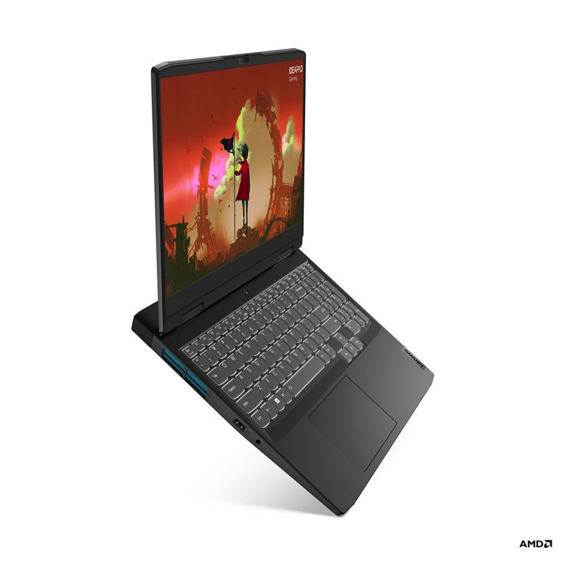 Lenovo IdeaPad Gaming 3 Laptop 39,6 cm (15.6"") Full HD AMD Ryzen™ 5 6600H 16 GB DDR5-SDRAM 512 GB SSD NVIDIA GeForce RTX 3050 Wi-Fi 6 (802.11ax) Grij