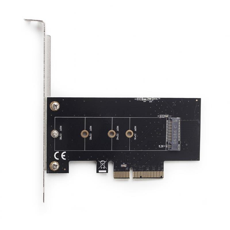 Gembird PCIe insteekkaart M 2 SSD adapter met extra low-profile bracket