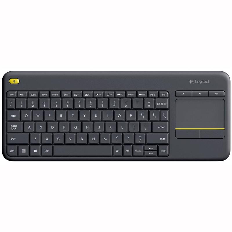 Logitech K400 Plus Tv toetsenbord RF Draadloos QWERTY Spaans Zwart
