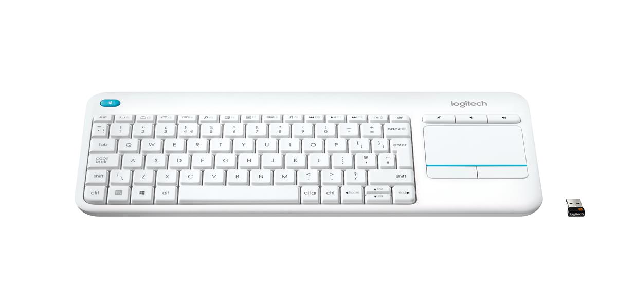 Logitech K400 Plus toetsenbord RF Draadloos QWERTY US International Wit