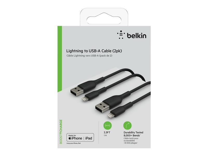 BELKIN Lightning to USB-A Cable 1M BLK