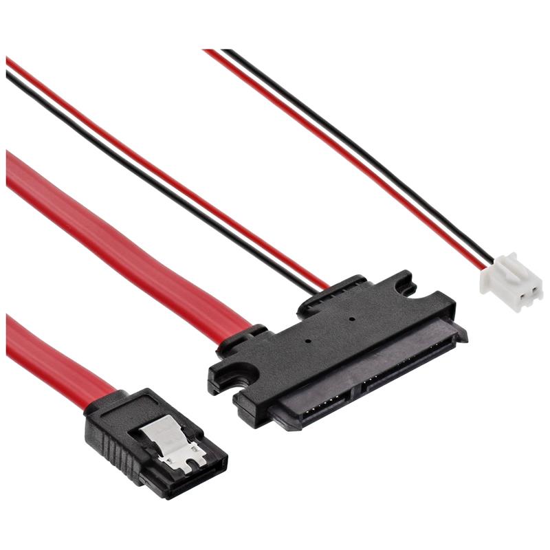 InLine SATA Cable for Banana PI with Data and Power Connector 0 35m