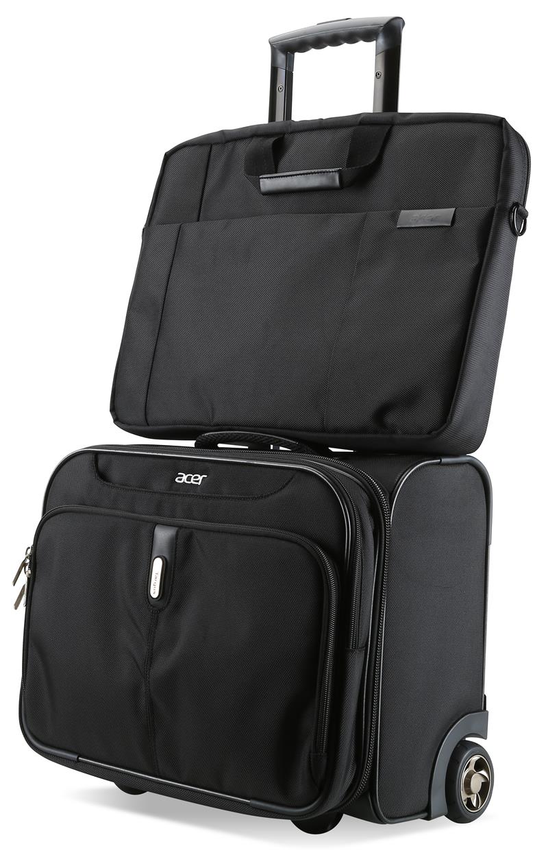Acer Traveler Case XL notebooktas 43,9 cm (17.3"") Aktetas Zwart