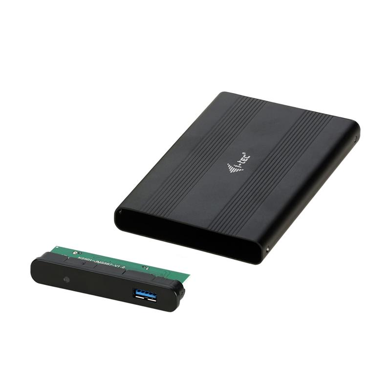 i-tec Advance MYSAFEU312 behuizing voor opslagstations HDD-/SSD-behuizing Zwart 2.5""