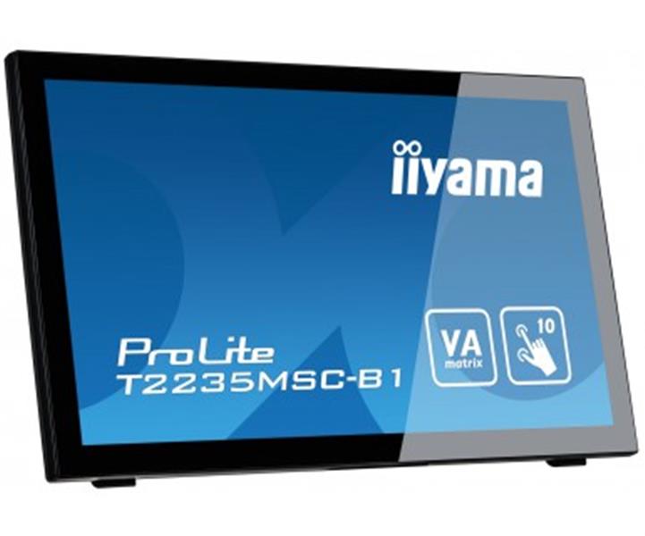 iiyama ProLite T2235MSC touch screen-monitor 54,6 cm (21.5"") 1920 x 1080 Pixels Zwart Multi-touch Tafelblad