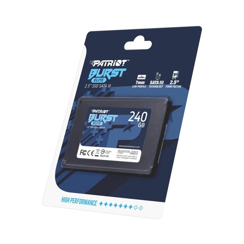 Patriot BURST ELITE SSD 240GB 2 5 SATA3 450MB s TRIM