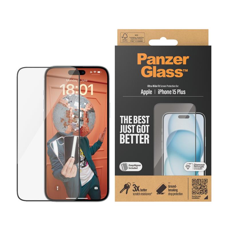 PanzerGlass Ultra Wide Fit Doorzichtige schermbeschermer Apple 1 stuk(s)