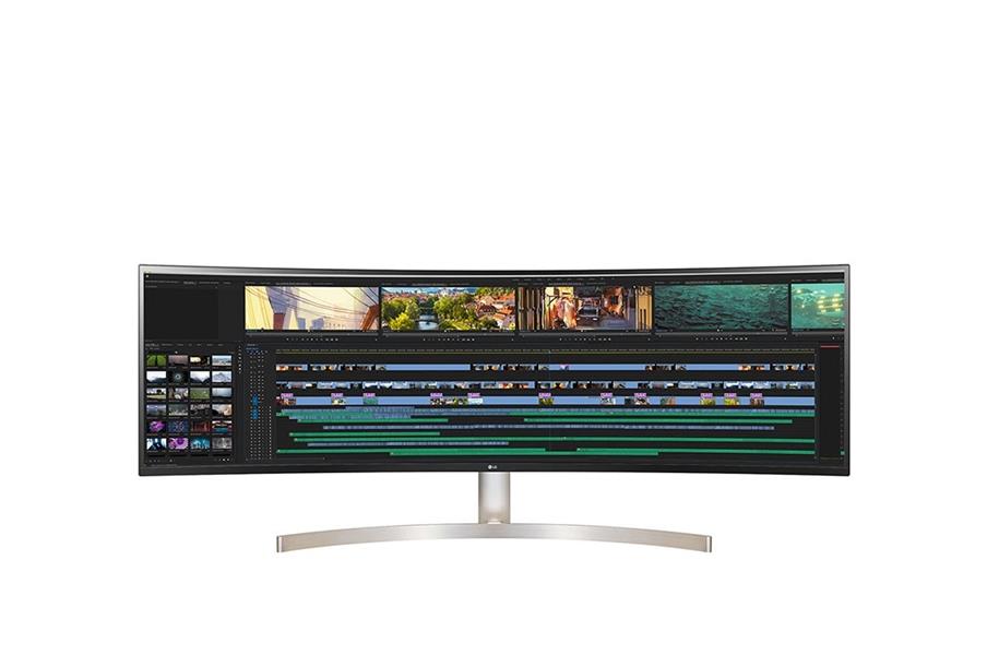 49 inch - Curved - UltraWide 5K Dual Quad HD IPS LED Monitor - 5120x1440 - HAS USB-C Speakers