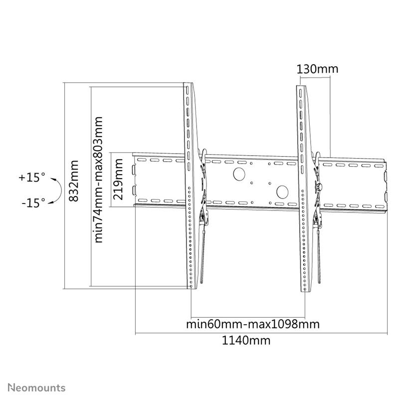 Neomounts tv wandsteun