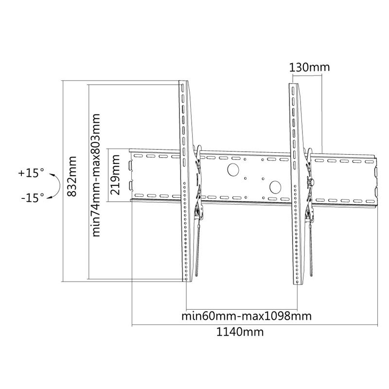 Neomounts tv wandsteun