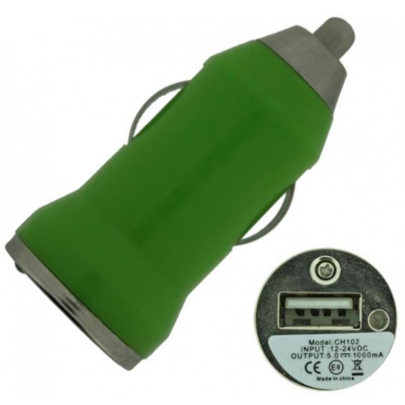 Xccess Car Charger Tiny USB 1 0A Green