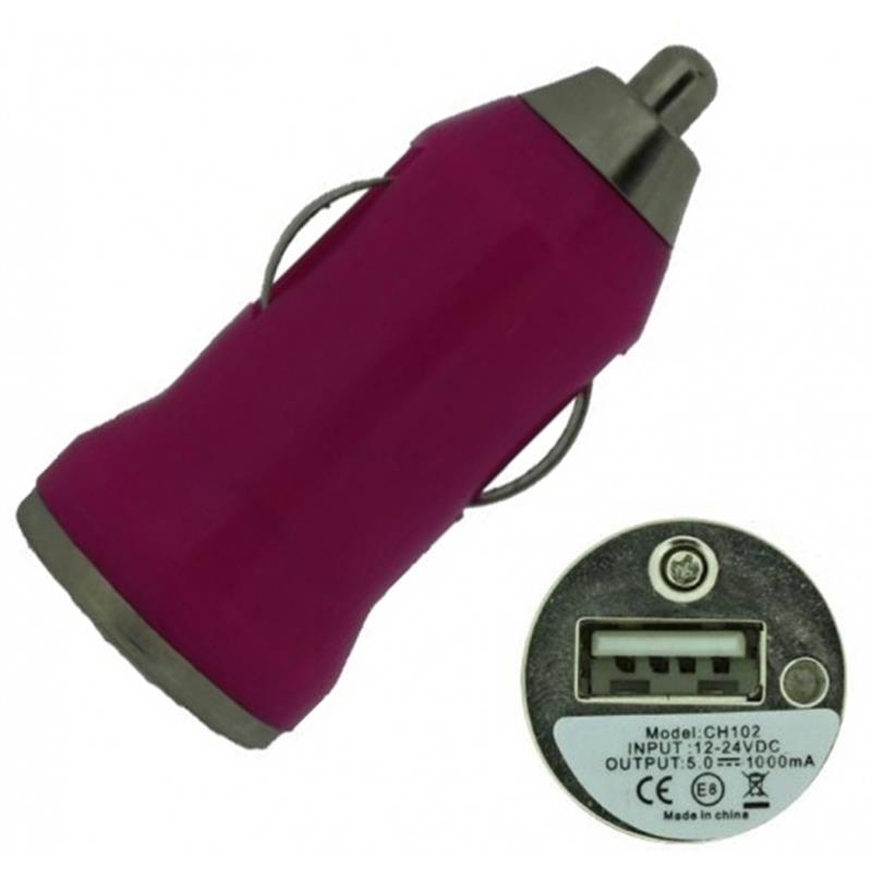Xccess Car Charger Tiny USB 1 0A Fuchsia