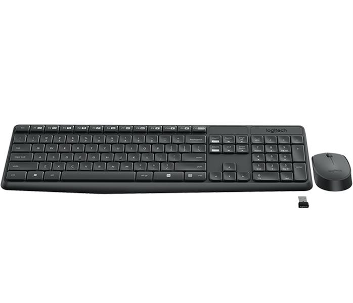 Logitech MK235 toetsenbord Inclusief muis RF Draadloos Bulgaars Grijs
