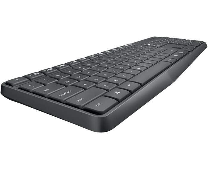 Logitech MK235 toetsenbord Inclusief muis RF Draadloos Bulgaars Grijs
