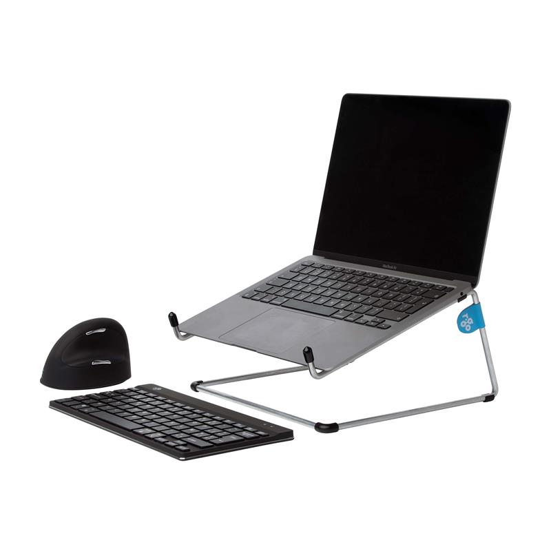 R-Go Tools R-Go Steel Office Laptopstandaard, zilver