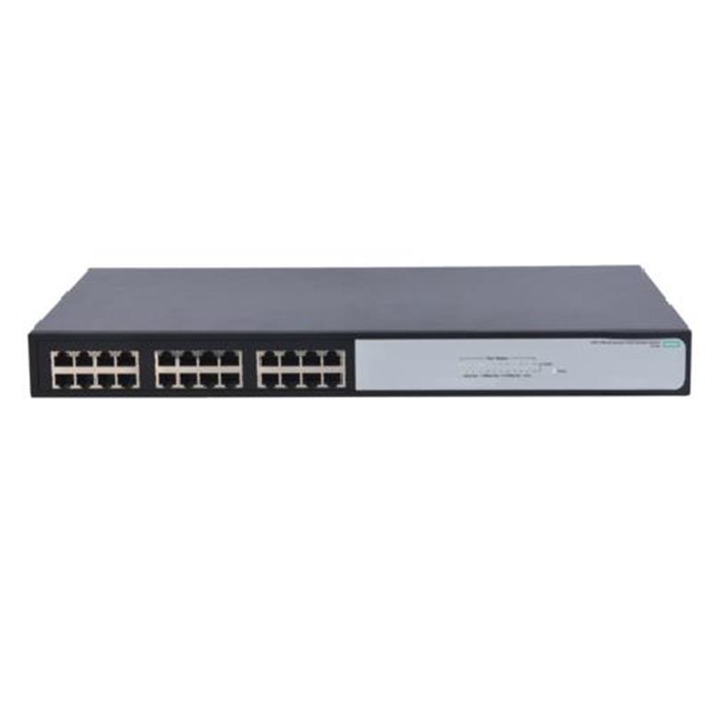 Hewlett Packard Enterprise OfficeConnect 1420 24G Unmanaged Gigabit Ethernet 10 100 1000 Zwart 1U