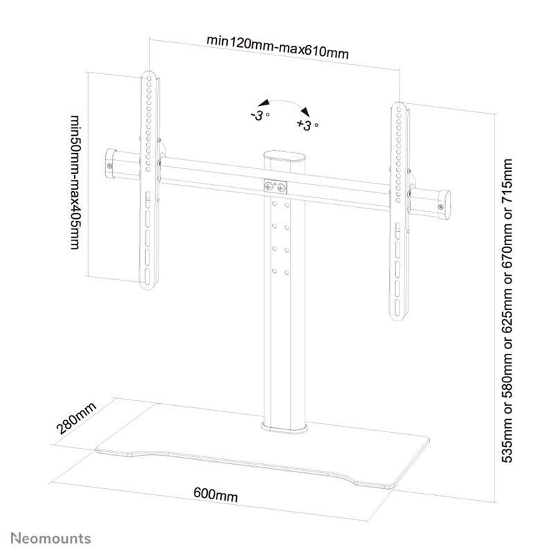 Newstar flatscreen bureausteun