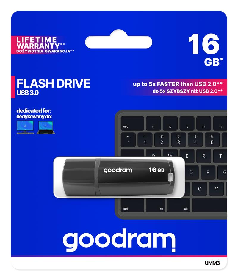 Goodram UMM3 USB flash drive 16 GB USB Type-A 3.2 Gen 1 (3.1 Gen 1) Zwart