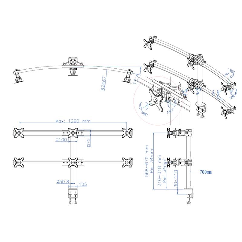 Neomounts monitorarm