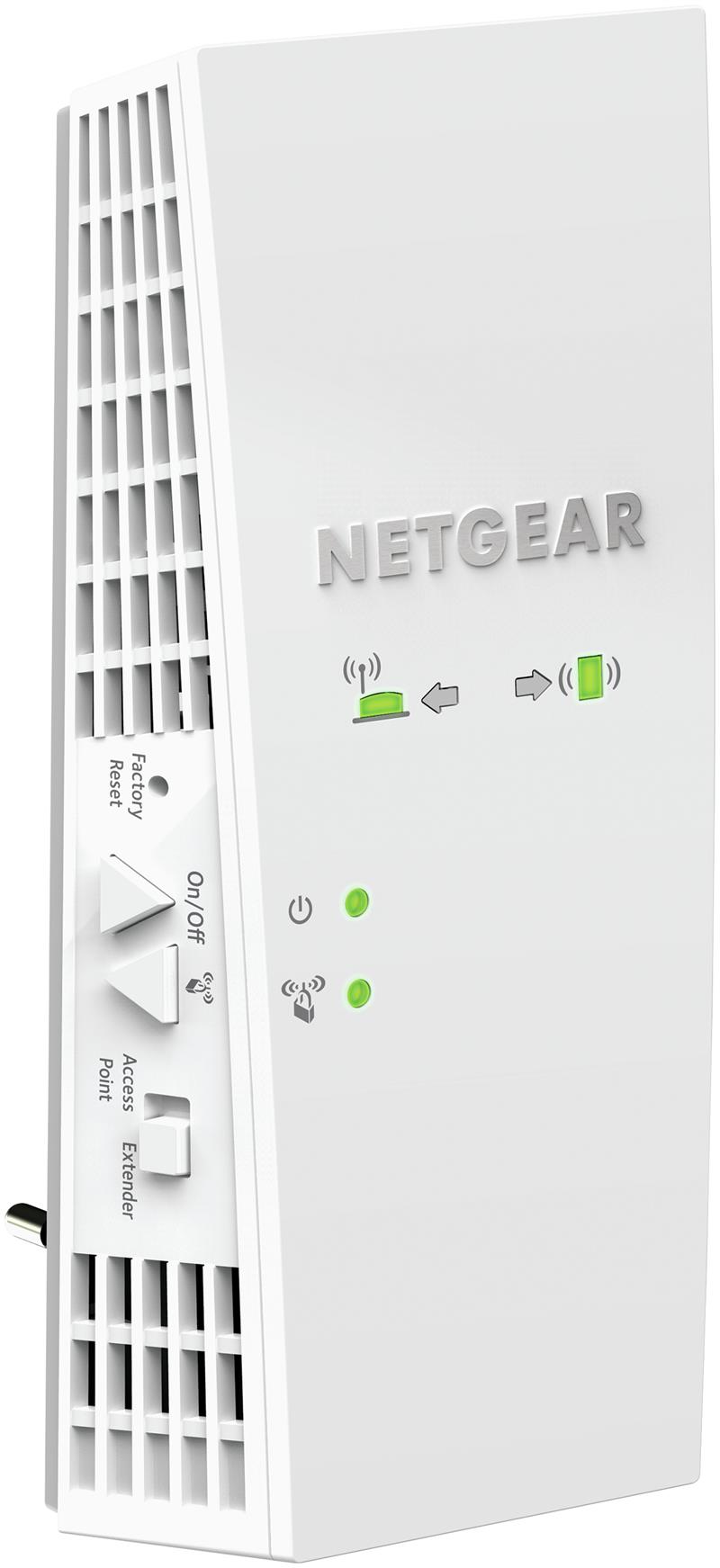 Netgear Nighthawk EX7300 X4 AC2200, Dual-Band WiFi Range Extender - 1 Gigabit Ethernet poort