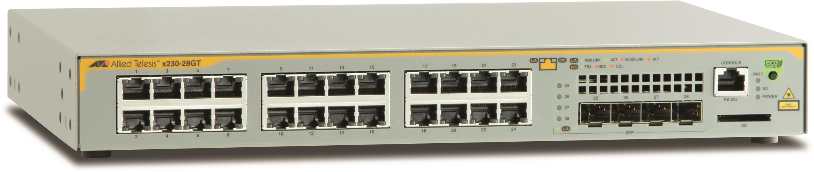 Allied Telesis AT-x230-28GT-50 Managed L3 Gigabit Ethernet (10/100/1000) Grijs 1U