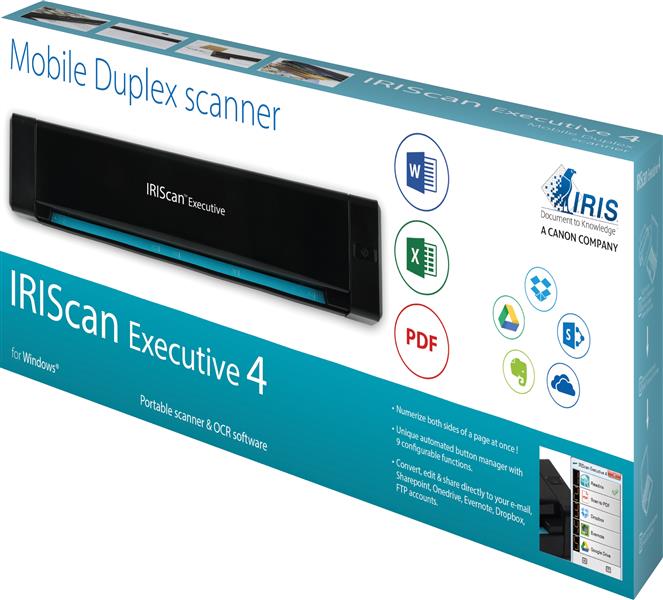 I.R.I.S. IRIScan Executive 4 Paginascanner 600 x 600 DPI A4 Zwart