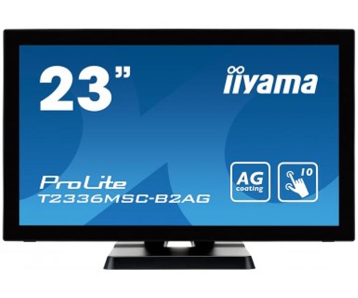 iiyama ProLite T2336MSC-B2AG touch screen-monitor 58,4 cm (23"") 1920 x 1080 Pixels Zwart Multi-touch