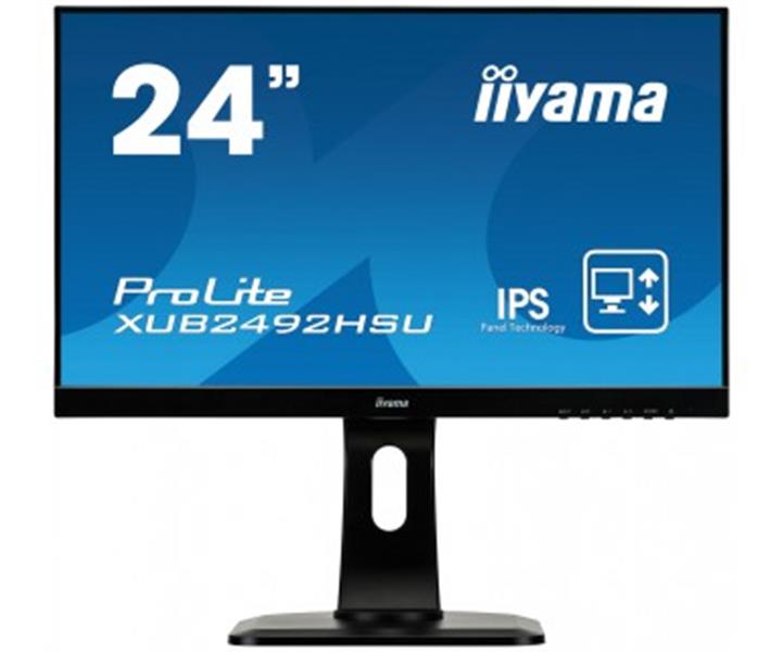 iiyama ProLite XUB2492HSU-B1 LED display 60,5 cm (23.8"") 1920 x 1080 Pixels Full HD Flat Mat Zwart
