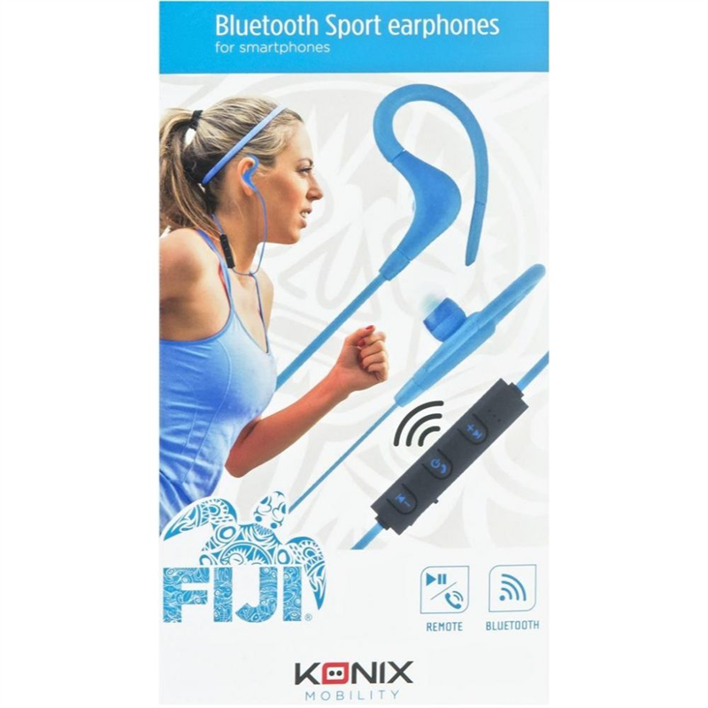 Konix Sport in ear koptelefoon - Bluetooth - Blauw