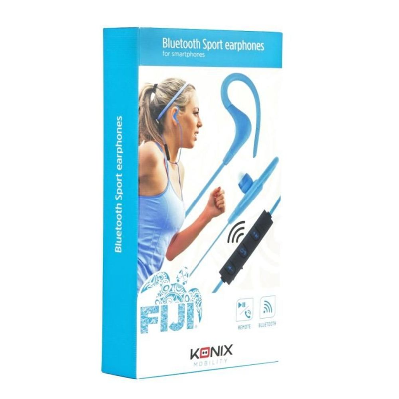 Konix Sport in ear koptelefoon - Bluetooth - Blauw