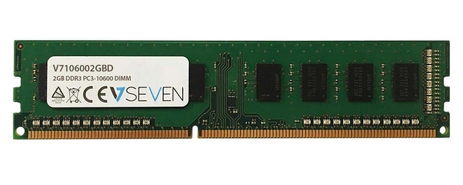 V7 V7106002GBD geheugenmodule 2 GB 1 x 2 GB DDR3 1333 MHz