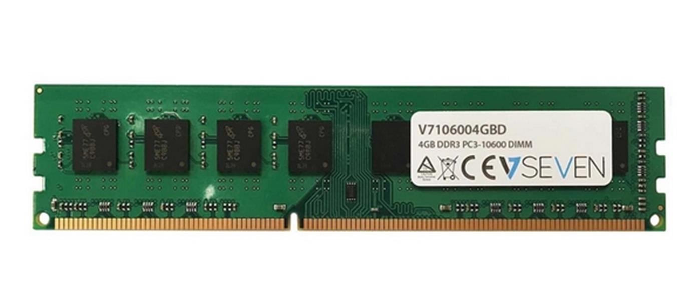 V7 V7106004GBD geheugenmodule 4 GB 1 x 4 GB DDR3 1333 MHz