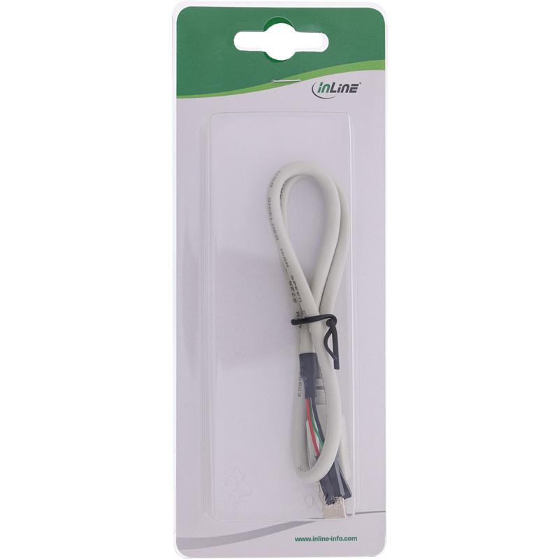 InLine USB 2 0 kabel intern USB B Male naar header connector 0 4m