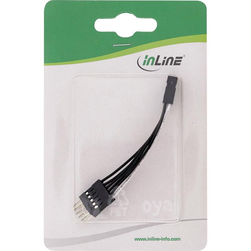 InLine USB interne verlengkabel 2x 5-pins Male Female 1:1 5cm