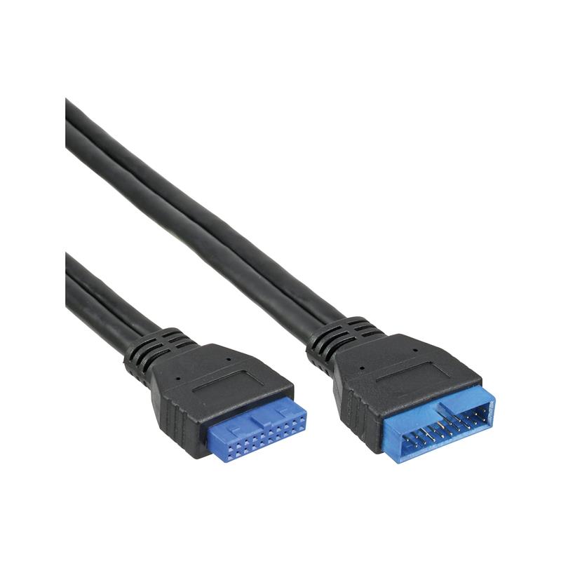 InLine USB 3 0 Extension internal header male to female 0 35m