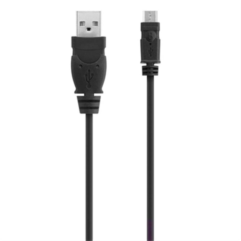 Belkin USB 2.0 A/Micro USB B, 1.8m USB-kabel 1,8 m USB A Micro-USB B Zwart