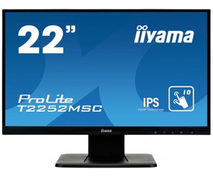 iiyama ProLite T2252MSC-B1 touch screen-monitor 54,6 cm (21.5"") 1920 x 1080 Pixels Zwart Multi-touch