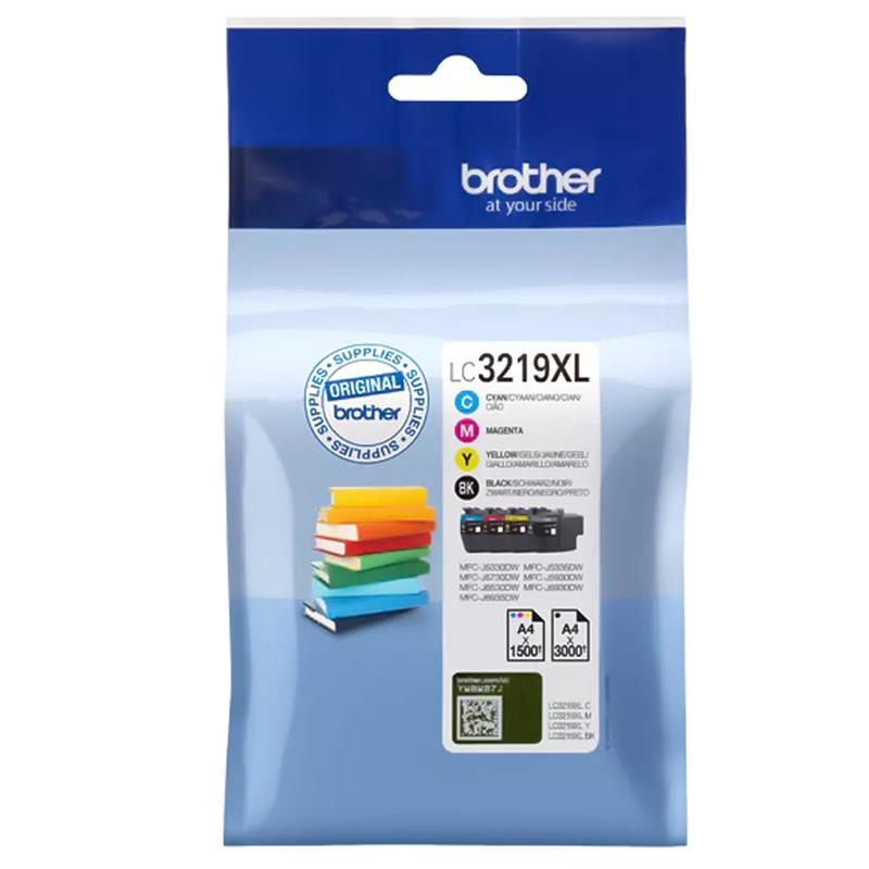Brother LC-3219XLVAL inktcartridge Origineel Zwart, Cyaan, Magenta, Geel Multipack
