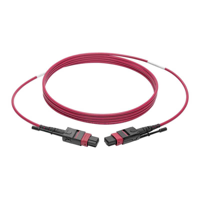 Tripp Lite N845-01M-12-MG Glasvezel kabel 1 m MPO/MTP CMP OM4 Zwart, Magenta