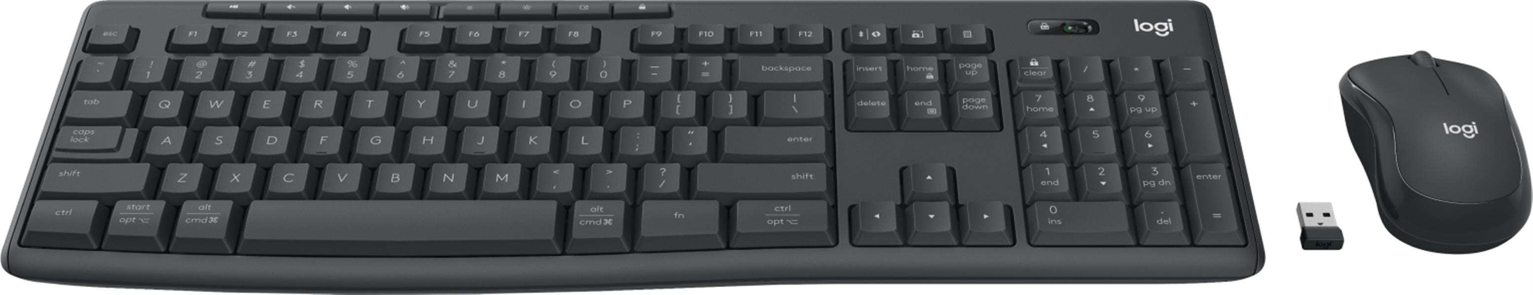 Logitech MK370 Combo for Business toetsenbord Inclusief muis RF-draadloos + Bluetooth QWERTY Italiaans Grafiet