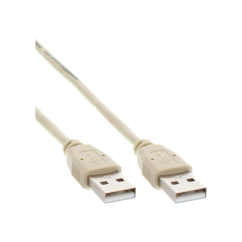InLine USB 2 0 kabel beige AM AM 5m