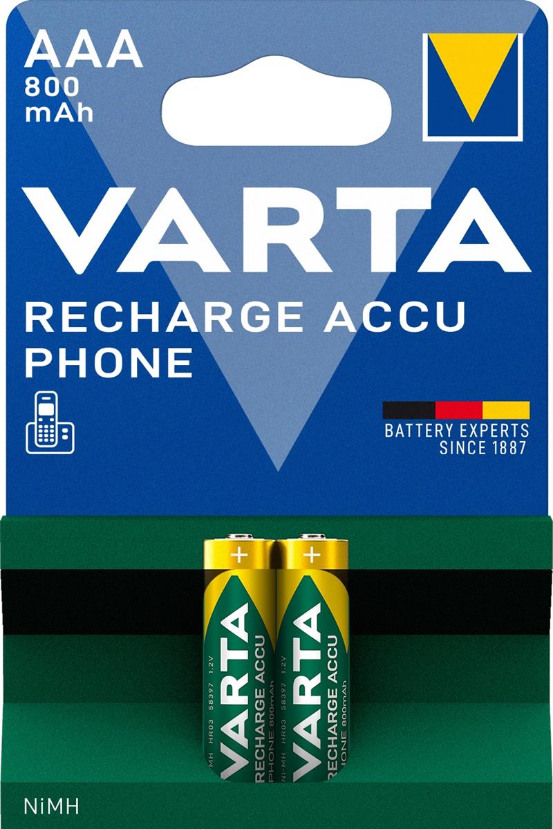 T398 Varta Battery AAA Dect Phones 800 mAh