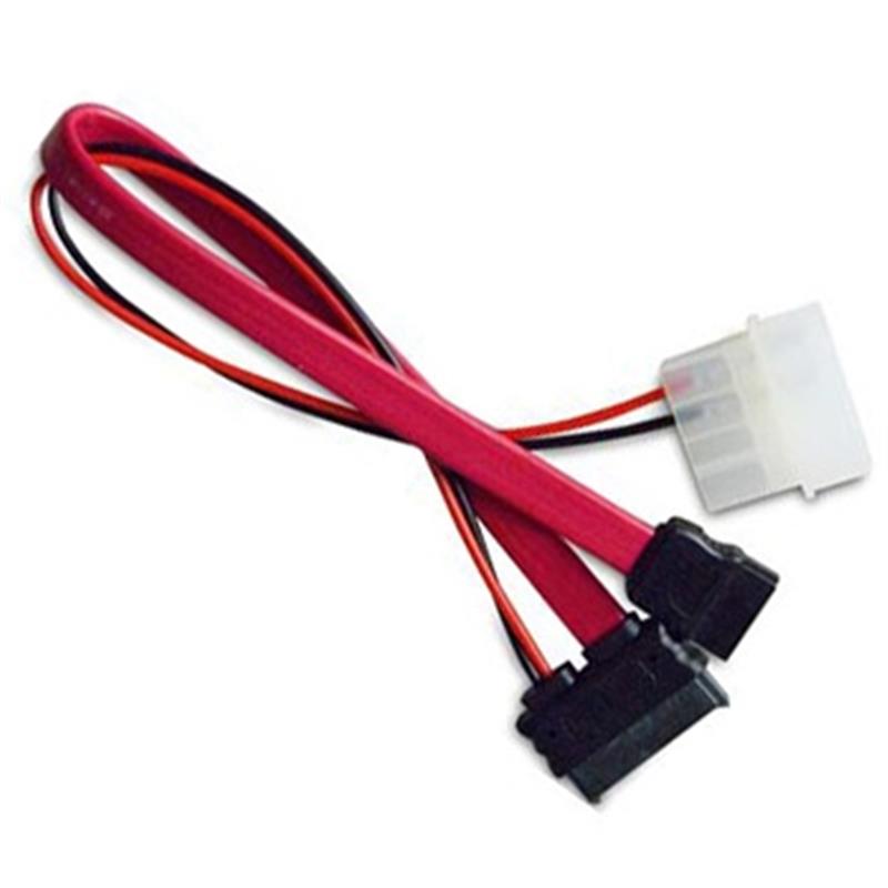 Akasa SATA cable for slimline opticals power and data *MOLEXM *SATAM