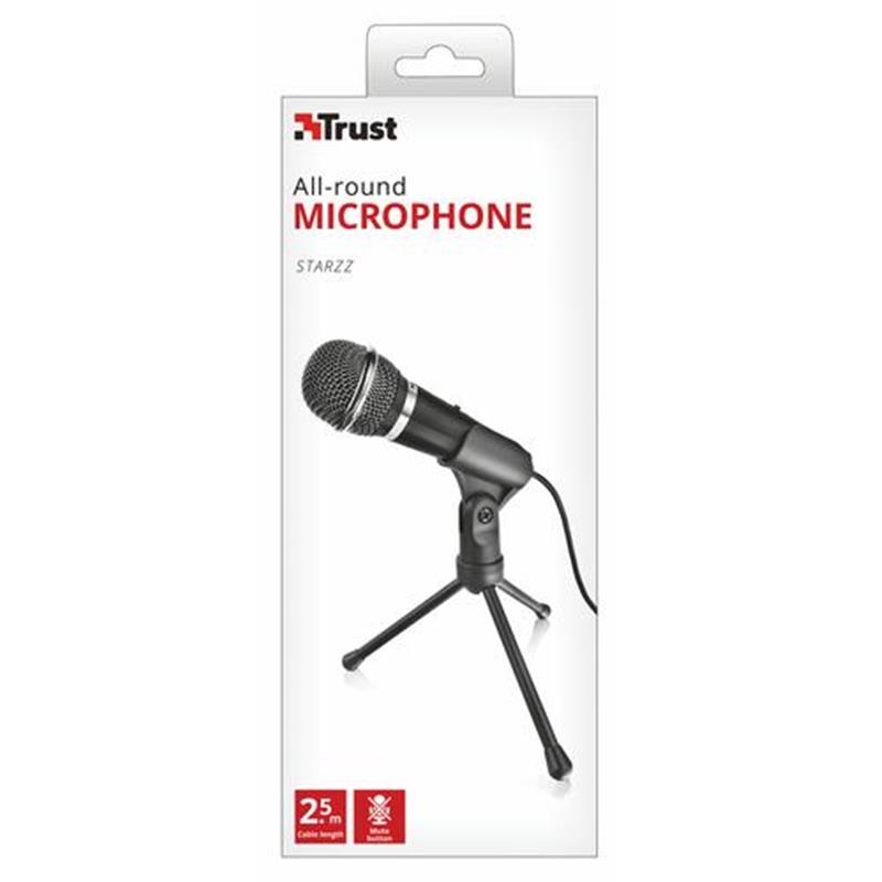 Trust 21671 microfoon PC-microfoon Zwart