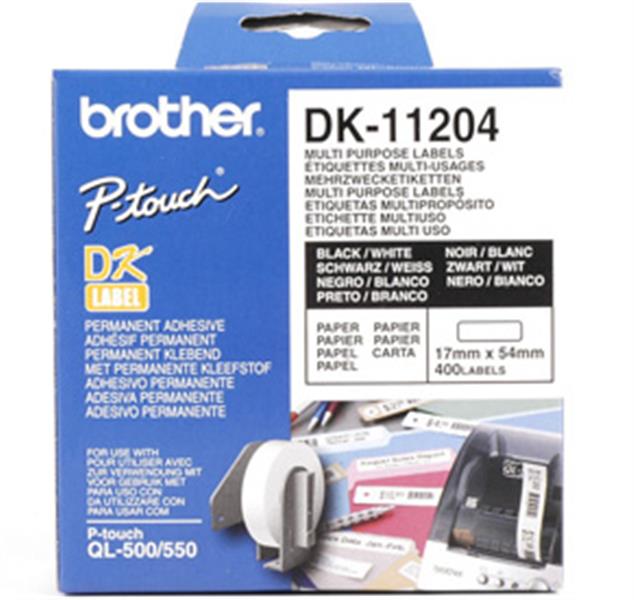 Brother Multifunctionele labels papier 17 x 54 mm