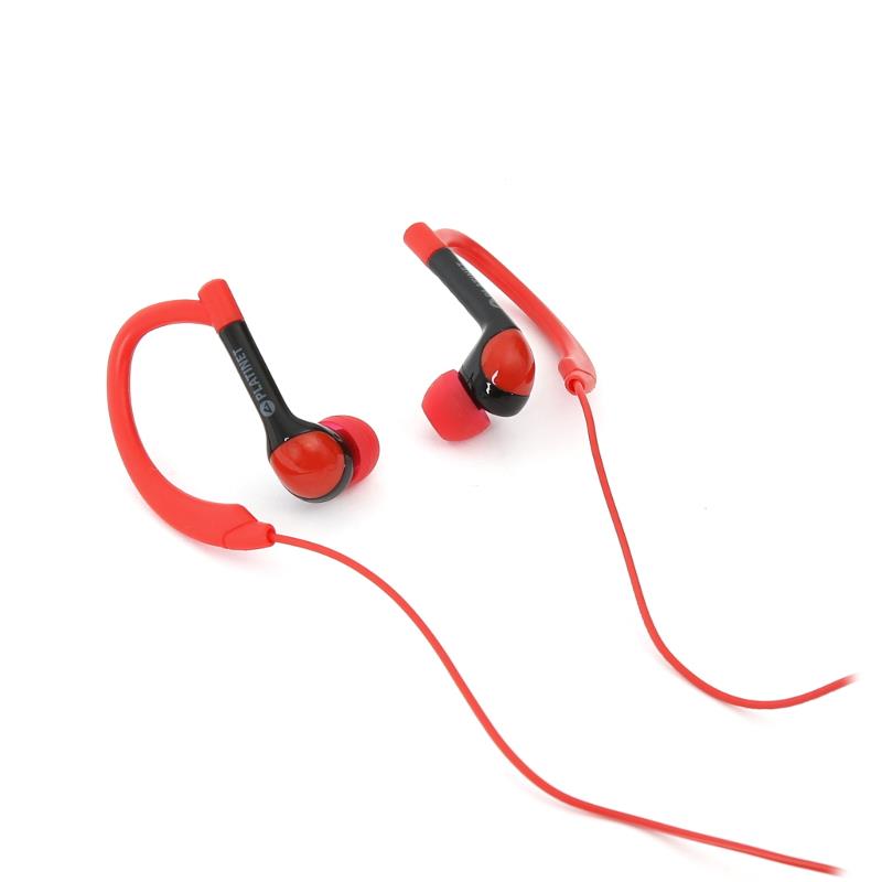 PLATINET IN-EAR EARPHONES MIC SPORT PM1072 RED 42939
