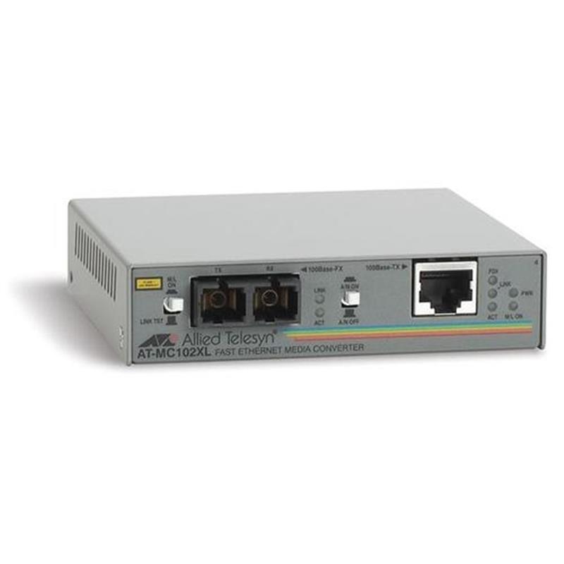 Allied Telesis AT-MC102XL netwerk media converter 100 Mbit/s