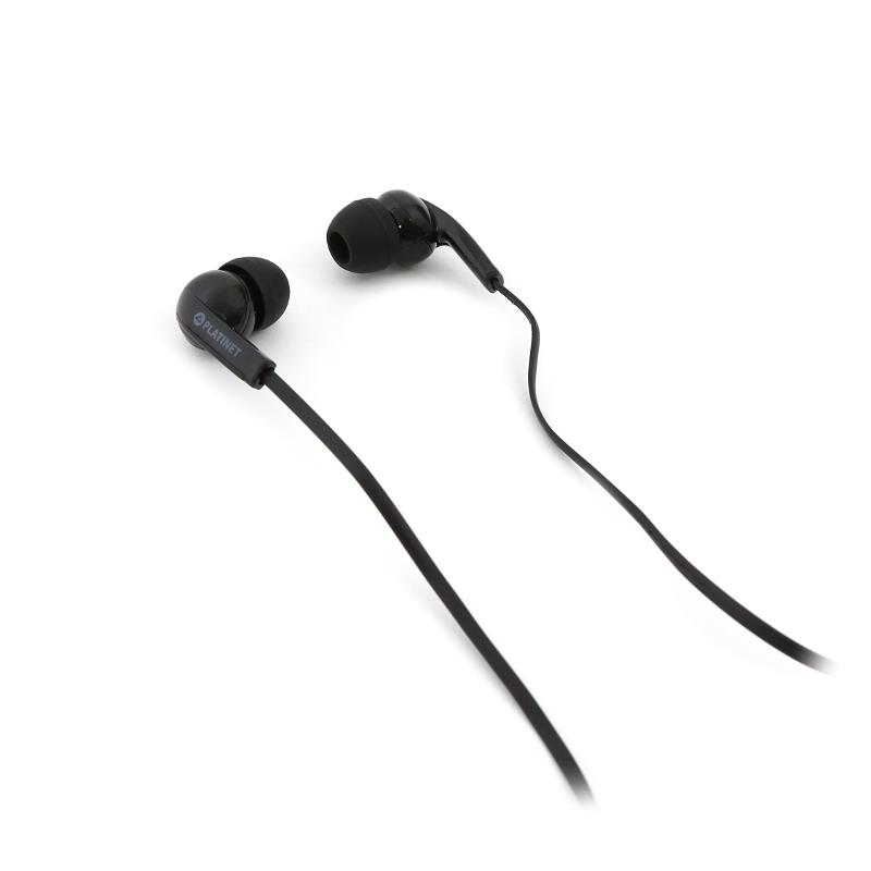 PLATINET IN-EAR EARPHONES MIC SPORT PM1031 BLACK 42941